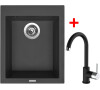Sinks CUBE 410 Nanoblack+MIX 35 Nanoblack