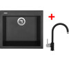 Sinks CUBE 560 Pureblack + Vitalia GR