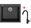 Sinks CUBE 560 Nanoblack+MIX 35 Nanoblack