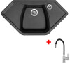 Sinks NAIKY 980 Metalblack + Flexia