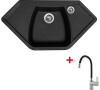 Sinks NAIKY 980 Granblack + Flexia