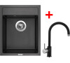 Sinks CLASSIC 400 Metalblack + Vitalia GR