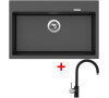 Sinks MAXIMO 780 Metalblack + Vitalia GR