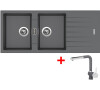 Sinks PERFECTO 1160 DUO Titanium + Mix 3 P GR