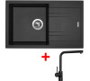 Sinks LINEA 780 Metalblack + Elka černá matná