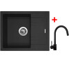 Sinks LINEA 600 Granblack + Vitalia černá matná