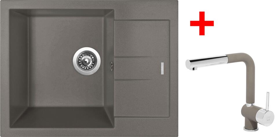 Sinks AMANDA 650 Truffle + Mix 3 P GR