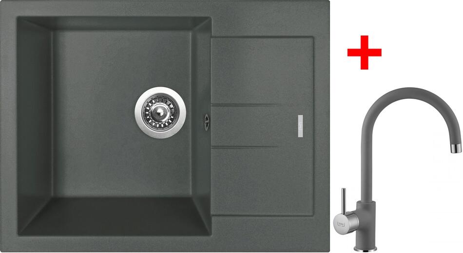 Sinks AMANDA 650 Titanium + Vitalia GR