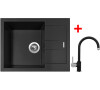 Sinks AMANDA 650 Pureblack + Vitalia GR