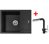 Sinks AMANDA 650 Nanoblack+MIX 3 P Nanoblack