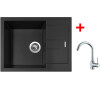 Set Sinks AMANDA 650 Nanoblack + MIX 35 lesklá
