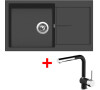 Sinks INFINITY 860 Pureblack + Mix 3 P GR N6