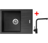 Sinks PERFECTO 650 Pureblack + Elka černá matná