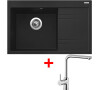 Sinks RIM 780 L Metalblack + Elka