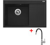 Sinks RIM 780 L Metalblack + Flexia