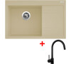 Sinks RIM 780 L Sahara + Vitalia černá matná