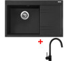 Sinks RIM 780 L Granblack + Vitalia černá matná