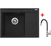 Sinks RIM 650 L Metalblack + Flexia