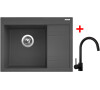 Sinks RIM 650 L Titanium + Vitalia černá matná