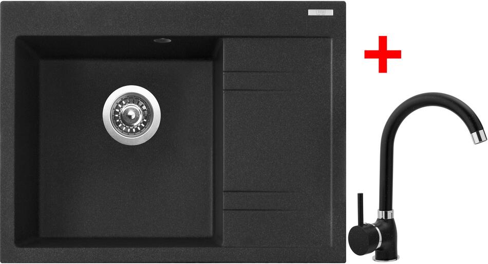 Sinks RIM 650 L Granblack + Polo GR