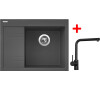 Sinks RIM 650 P Titanium + Elka černá matná