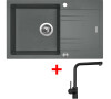 Sinks LINEA 780 XC Titanium + Elka černá matná