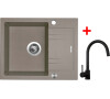 Sinks LINEA 600 XC Truffle + Vitalia černá matná