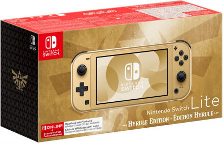 Nintendo Switch Lite Hyrule Edition + 12M NSO + EP