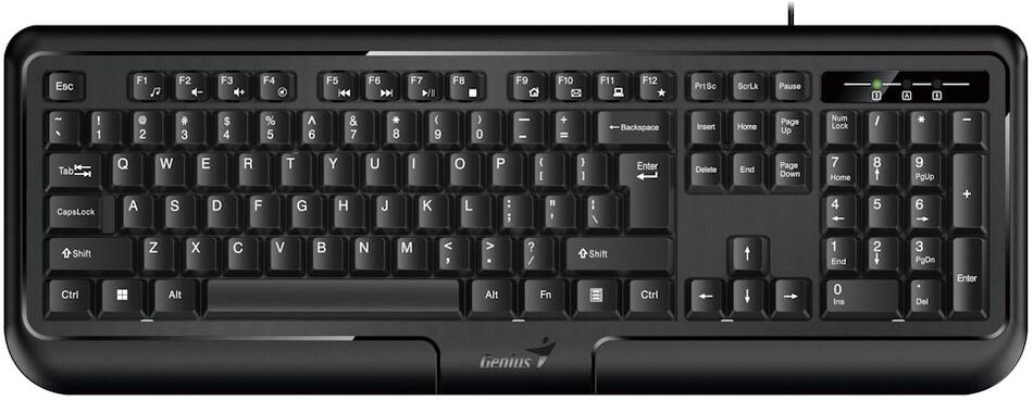 GENIUS KB-118 ver. II/ Drátová/ PS2/ černá/ CZ+SK layout (31310051410)