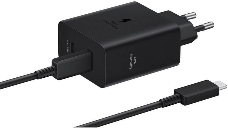 Nabíječka do sítě Samsung 50W, s USB-C kabelem 1,8m 2xUSB-C EP-T5020XBEGEU černá