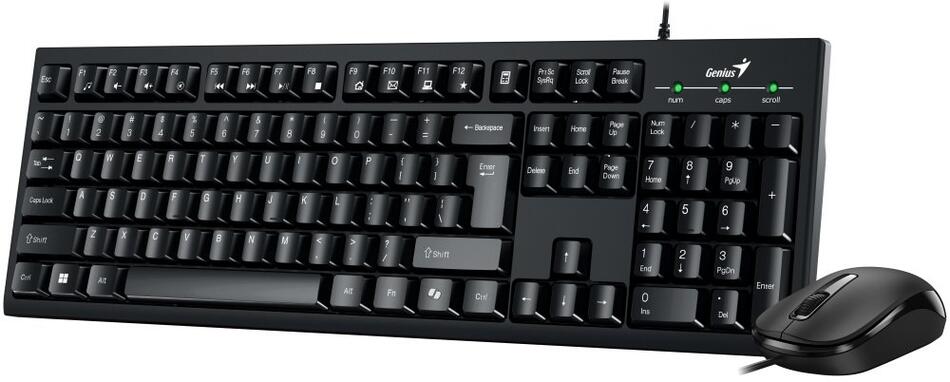 GENIUS KM-100SE/ Drátový set/ Copilot/ USB/ černá/ CZ+SK layout (31330009403)