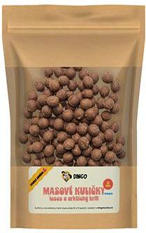 Dingo suchary DINGO masové kuličky losos a arktický krill 12mm/150g