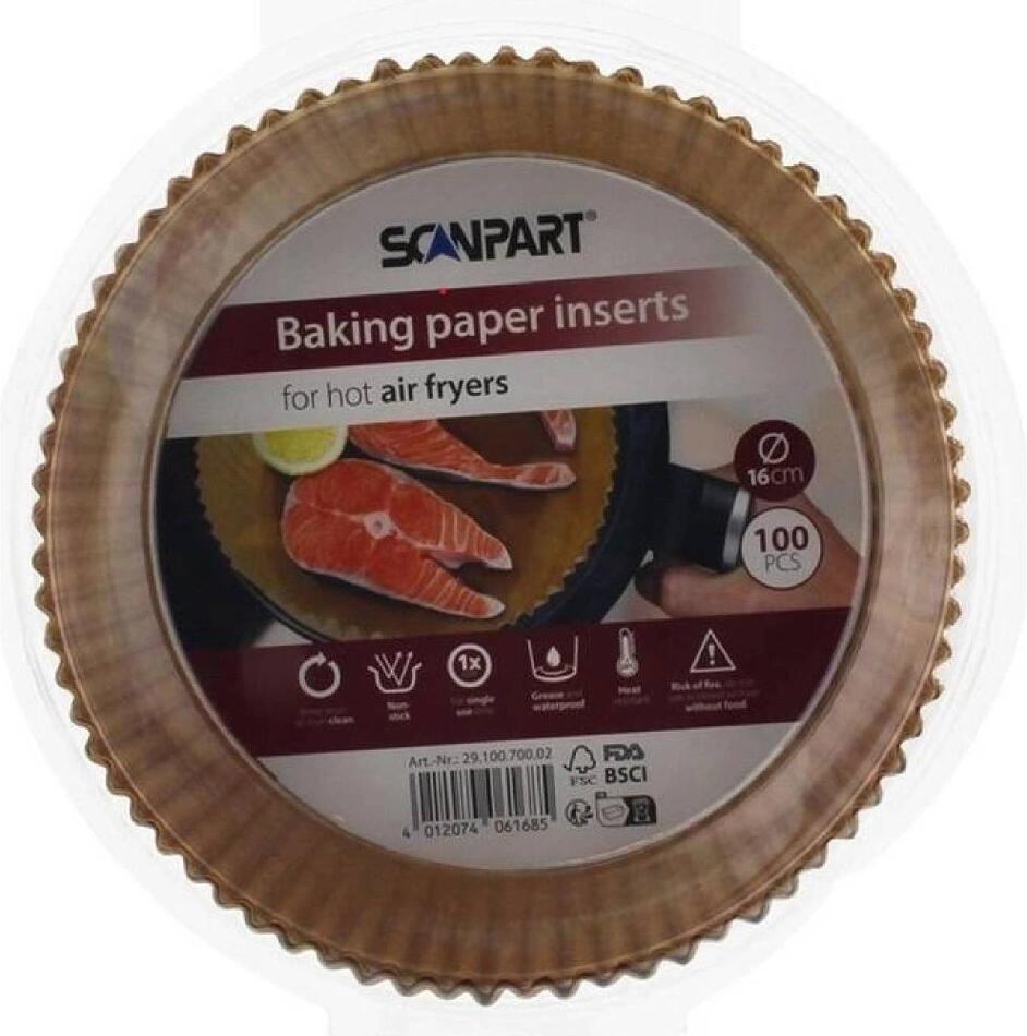 PEČICÍ PAPÍR PRŮMĚR 16CM 100KS SCANPART