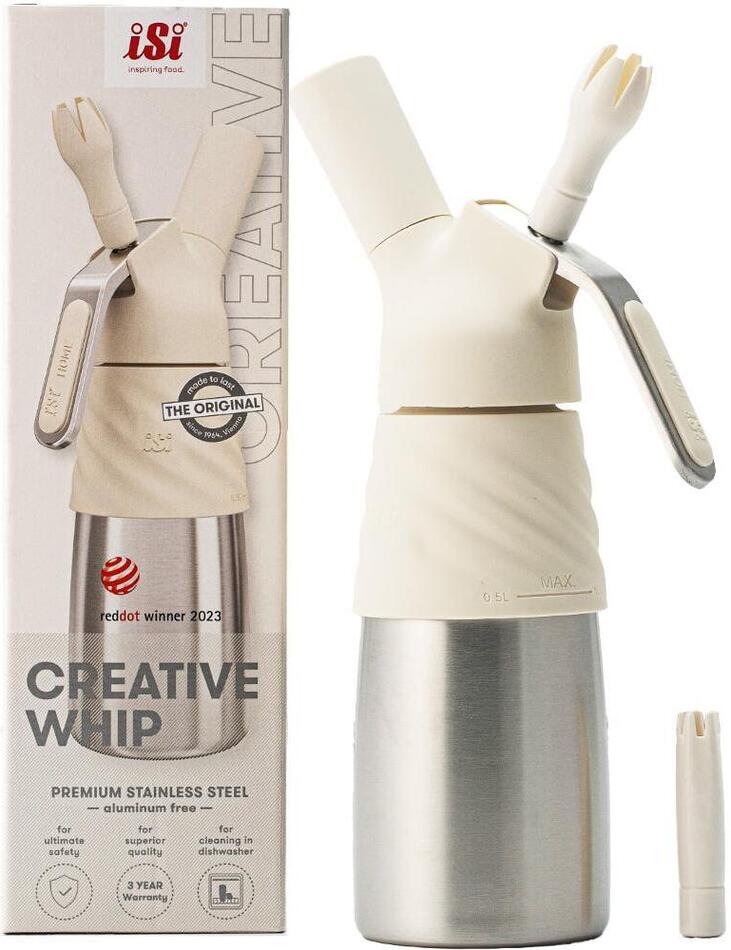 Šlehačková láhev ISI CREATIVE WHIP BÍLÁ 0,5L