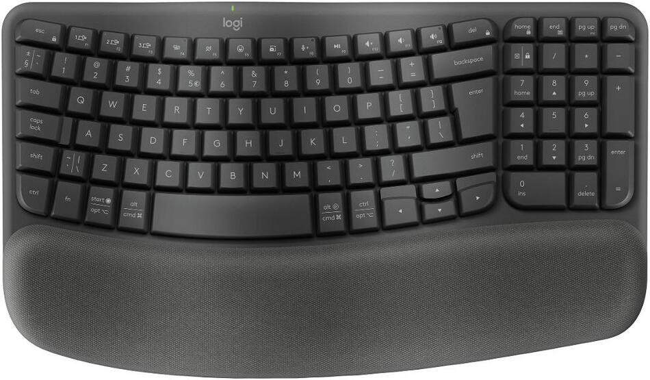 PC klávesnice Logitech Wave Keys Graphite US