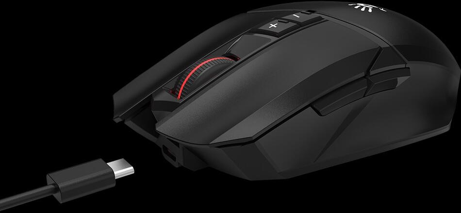 A4tech Bloody Myš R36 Ultra, bezdrátová herní myš, 12000 DPI, USB, Černá (R36-ULTRA-BK)