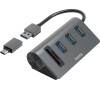 Hama USB hub a čtečka karet, 5 portů, USB-C adaptér