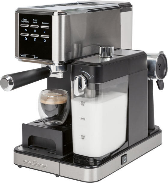 Proficook ES-KA 1266 espresso 2v1 (20 barů),pákové, nástavec na kapsle