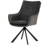 Židle jídelní, šedá látka, kov černá Autronic (DCH-B1180 GREY2)