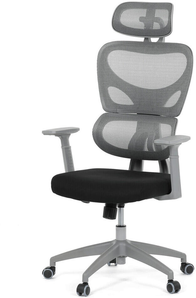 Kancelářská židle, houpací mechanismus, šedá, KA-K2081 GREY Autronic