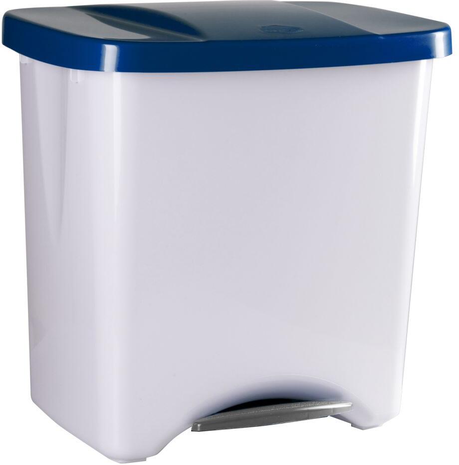 Denox Ecologic pedálový odpadkový koš 50 l, plast, modrý