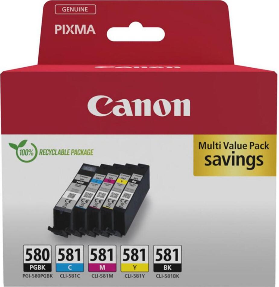 Cartridge Canon PGI-580 PGBK/CLI-581 CMYK 5-p.