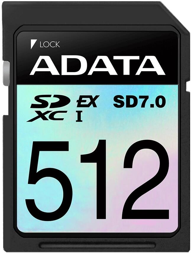 A-Data ADATA SDXC karta 512GB Extreme, PCIe Gen3, UHS-I, C10, V30, (R:800/W:700 MB/s) (ASD512GEX3L1-C)