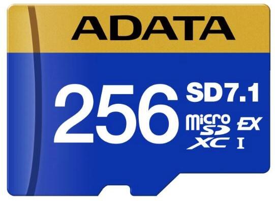 A-Data ADATA MicroSDXC karta 256GB Premier Extreme SD7.1, U3, C10, V30 (R:800/W:700 MB/s) (UD256GEX3L1-C)