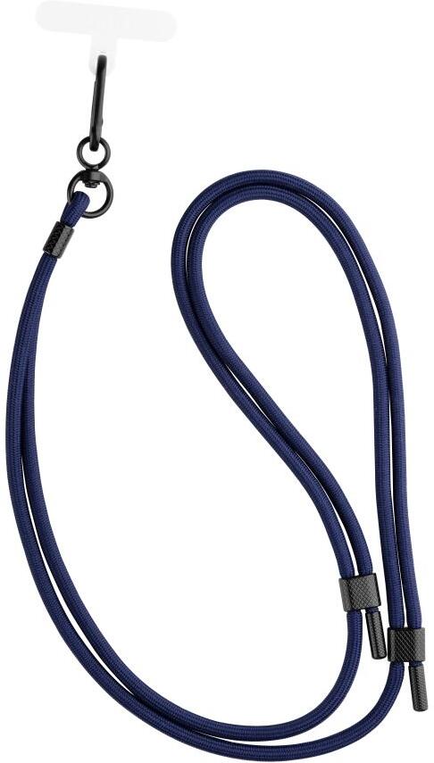 Univerzální šňůrka FIXED NeckUni pro telefony se zadním krytem, modrá