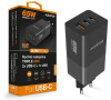Rychlá nabíječka ALIGATOR GaN, PD 65W, 2xUSB-C, 1xUSB-A, černá