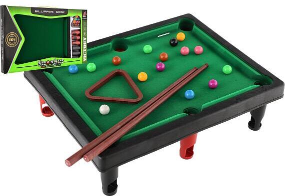 Teddies Kulečník/Billiard mini dětský 33x26cm v krabici 44x27x3cm