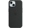 Apple iPhone 15 Silicone Case with MS - Black / SK (MXPD3ZM/A)