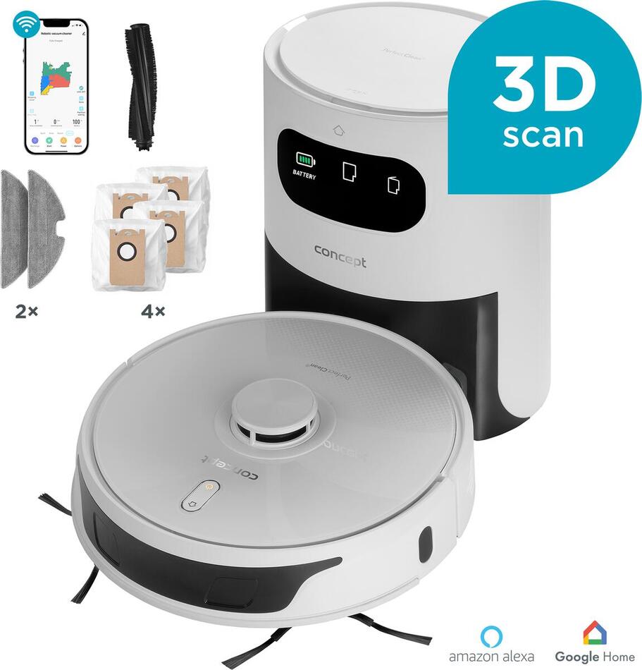 Robotický vysavač Concept VR3450 2v1 Laser 3D Perfect Clean