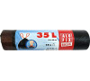 Alufix Basic zatahovací pytle na odpadky, 15 µ, 35 l, 15 ks